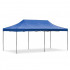 Cort pavilion de gradina, pliere rapida, 300x600 cm, inaltime reglabila, cu 3 pereti laterali, impermeabil, albastru [6]
