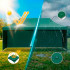 Cort pavilion de gradina, pliere rapida, 300x600 cm, inaltime reglabila, cu 3 pereti laterali, impermeabil, verde [11]