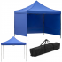 Pavilion pliabil de gradina 3x3 m, cu 3 pereti laterali pentru protectie impotriva vantului si ploii usoare, prelata hidrofoba Oxford 420D, cadru din [3]