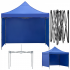 Pavilion pliabil de gradina 3x3 m, cu 3 pereti laterali pentru protectie impotriva vantului si ploii usoare, prelata hidrofoba Oxford 420D, cadru din [5]