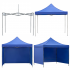 Pavilion pliabil de gradina 3x3 m, cu 3 pereti laterali pentru protectie impotriva vantului si ploii usoare, prelata hidrofoba Oxford 420D, cadru din [6]