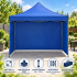 Pavilion pliabil de gradina 3x3 m, cu 3 pereti laterali pentru protectie impotriva vantului si ploii usoare, prelata hidrofoba Oxford 420D, cadru din [43]