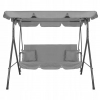 Leagan Balansoar Sersimo Luna GS13S cu Pernite pentru Terasa sau Gradina, 3 locuri, 220kg, gri