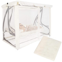 Plasa antiinsecte pentru leagan de gradina, 165x680 cm, bej Plasa antiinsecte pentru leagan de gradina, 165x680 cm, bej