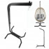 Suport leagan tip cuib sau hamac suspendat, cadru otel, maxim 180 kg, 92x92x205 cm, negru [4]