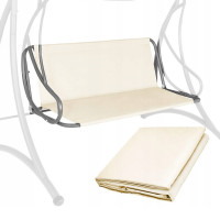 Husa din panza pentru leagan de gradina mare, sezut si spatar, 130x100cm, bej Husa din panza pentru leagan de gradina mare, sezut si spatar, 130x100cm, bej