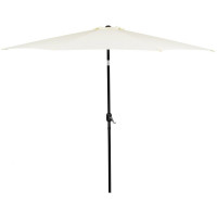 Umbrela terasa gradina, cu manivela si inclinare, GU17, diametru 300cm, Crem Umbrela terasa gradina, cu manivela si inclinare, GU17, diametru 300cm, Crem
