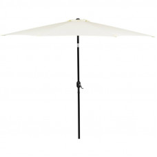 Umbrela terasa gradina, cu manivela si inclinare, GU17, diametru 300cm, Crem