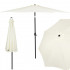 Umbrela terasa gradina, cu manivela si inclinare, GU17, diametru 300cm, Crem [2]