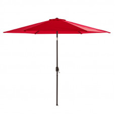 Umbrela terasa gradina, cu manivela si inclinare, GU18E, diametru 300cm, Rosu Umbrela terasa gradina, cu manivela si inclinare, GU18E, diametru 300cm, Rosu