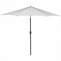 Umbrela terasa gradina, cu manivela si inclinare, GU20E, diametru 300cm, Argintiu Umbrela terasa gradina, cu manivela si inclinare, GU20E, diametru 300cm, Argintiu