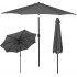Umbrela terasa gradina, cu manivela si inclinare, GU200, diametru 300cm, gri antracit [9]