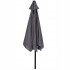 Umbrela terasa gradina, cu manivela si inclinare, GU21, diametru 260cm, gri antracit [12]