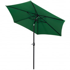 Umbrela terasa gradina, cu manivela si inclinare, diametru 250cm, Verde Umbrela terasa gradina, cu manivela si inclinare, diametru 250cm, Verde