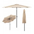 Umbrela terasa gradina, cu manivela si inclinare, diametru 300cm, Taupe [17]