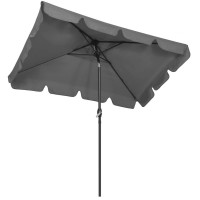 Umbrela terasa sau gradina reglabila, inclinare 2 directii, protectie UV UPF 50+, 195x122 cm, gri inchis Umbrela terasa sau gradina reglabila, inclinare 2 directii, protectie UV UPF 50+, 195x122 cm, gri inchis