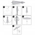 Umbrela terasa sau gradina reglabila, inclinare 2 directii, protectie UV UPF 50+, 195x122 cm, gri inchis [22]