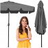 Umbrela terasa sau gradina reglabila, inclinare 2 directii, protectie UV UPF 50+, 195x122 cm, gri inchis [26]