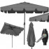 Umbrela terasa sau gradina reglabila, inclinare 2 directii, protectie UV UPF 50+, 195x122 cm, gri inchis [5]