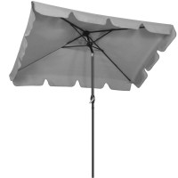 Umbrela terasa sau gradina reglabila, inclinare 2 directii, protectie UV UPF 50+, 195x122 cm, gri deschis Umbrela terasa sau gradina reglabila, inclinare 2 directii, protectie UV UPF 50+, 195x122 cm, gri deschis