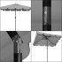 Umbrela terasa sau gradina reglabila, inclinare 2 directii, protectie UV UPF 50+, 195x122 cm, gri deschis [15]