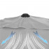 Umbrela terasa sau gradina reglabila, inclinare 2 directii, protectie UV UPF 50+, 195x122 cm, gri deschis [20]