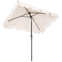 Umbrela terasa sau gradina reglabila, inclinare 2 directii, protectie UV UPF 50+, 195x122 cm, ecru Umbrela terasa sau gradina reglabila, inclinare 2 directii, protectie UV UPF 50+, 195x122 cm, ecru
