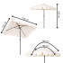 Umbrela terasa sau gradina reglabila, inclinare 2 directii, protectie UV UPF 50+, 195x122 cm, ecru [23]