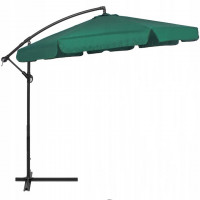 Umbrela de gradina cu brat lateral banana, cu husa, 300cm, verde Umbrela de gradina cu brat lateral banana, cu husa, 300cm, verde