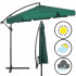 Umbrela de gradina cu brat lateral banana, cu husa, 300cm, verde [12]