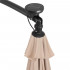 Umbrela de gradina cu brat lateral banana, iluminare LED, cu husa, 300cm, crem [9]