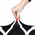 Husa universala pentru scaun, marime universala, poliester si spandex, 45 x 60 cm, negru alb [4]