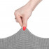 Husa universala pentru scaun, marime universala, poliester si spandex, 45 x 60 cm, gri cu carouri [3]