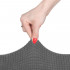 Husa universala pentru scaun, marime universala, poliester si spandex, 45 cm x 60 cm, gri [2]