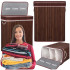 Cos de rufe cu capac si 3 compartimente, sac textil detasabil, 100 litri, 51x32x63 cm, maro [8]