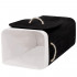 Cos de rufe cu capac, din bambus cu sac textil detasabil, 72 litri, 40x30x60 cm, negru [4]