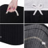 Cos de rufe cu capac, din bambus cu sac textil detasabil, 72 litri, 40x30x60 cm, negru [8]