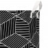 Cos depozitare haine sau jucarii, 40x35x25cm, bumbac si in, 35 l, negru si alb [4]