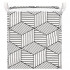 Cos depozitare haine sau jucarii, 40x35x25cm, bumbac si in, 35 l, alb si negru [8]