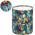 Cos depozitare haine sau jucarii, 50x40cm, bumbac si in, 80 l, floral, multicolor [7]