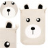Cos depozitare haine sau jucarii, 40x33cm, bumbac si in, 43 l, ursulet, bej [14]