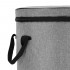 Cos depozitare haine sau jucarii, 40x33cm, bumbac si in, 43 l, gri [9]