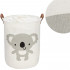 Cos depozitare haine sau jucarii, 45x35cm, bumbac si in, 43 l, urs koala [2]