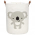 Cos depozitare haine sau jucarii, 45x35cm, bumbac si in, 43 l, urs koala [5]
