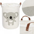 Cos depozitare haine sau jucarii, 45x35cm, bumbac si in, 43 l, urs koala [6]