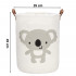Cos depozitare haine sau jucarii, 45x35cm, bumbac si in, 43 l, urs koala [9]