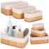 Set 3 cutii organizatoare din bambus, diverse dimensiuni, maro [2]