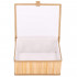 Set 3 cutii organizatoare din bambus, cu capac, diverse dimensiuni, maro [16]