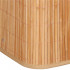 Cos de rufe din bambus cu capac, 2 compartimente, sac detasabil, volum 100L, 53x32x62cm, maro [23]
