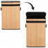 Cos de rufe din bambus cu capac, sac detasabil, volum 72L, 42x33x60cm, maro [23]